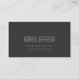 Graue Black Shadow Makeup Artist Business Card Visitenkarte