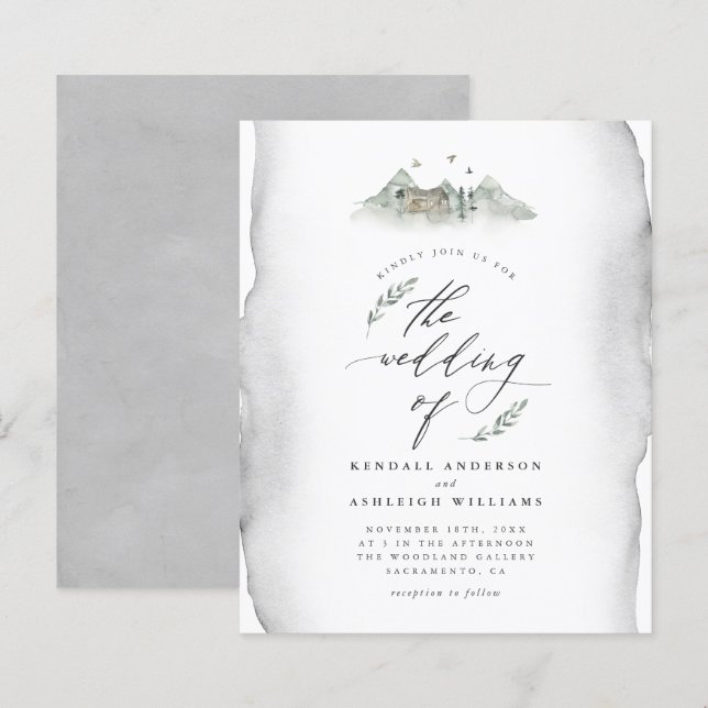 Graue Blätter & Hochzeiten (Vorne/Hinten)