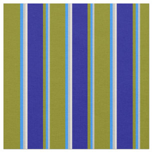 Graue, blaue, grüne, dunkelblaue und beige Streife Stoff