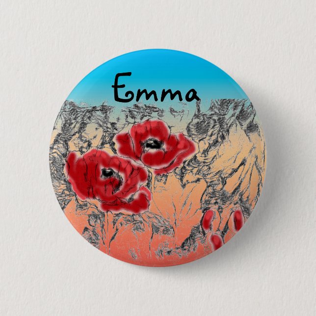 Graue Blume, Pfefferlinge, Blumengras Button (Vorderseite)