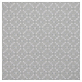 Graue Blume & Square Polka Dots Stoff
