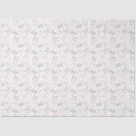 Graue Bows und rosa Punkte Seidenpapier