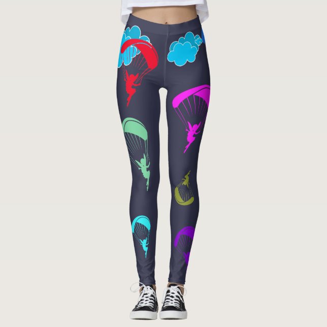 Graue bunte Elf-Leggings Leggings (Vorderseite)