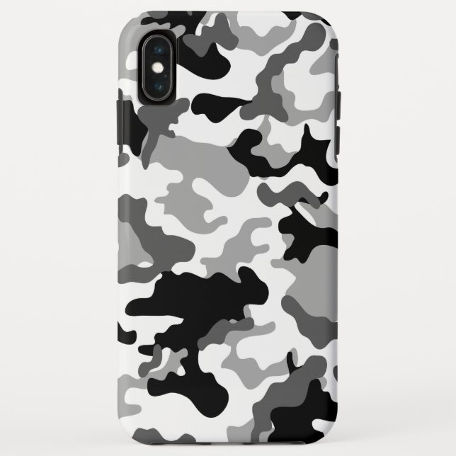 Graue Camouflage Case-Mate iPhone Hülle (Rückseite)