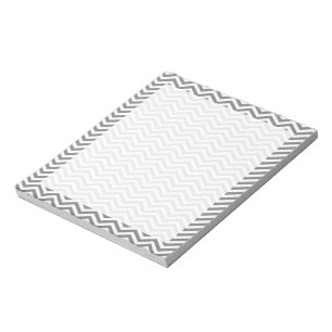 Graue Chevron-Streifen Notizblock