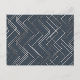 Graue, coole, moderne, trendige, einzigartige Zick Postkarte
