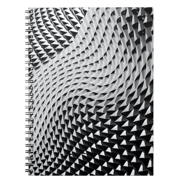 Graue digitale Tapete Notizblock (Vorderseite)