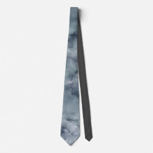 Graue, dunkelblaue Marmor Krawatte