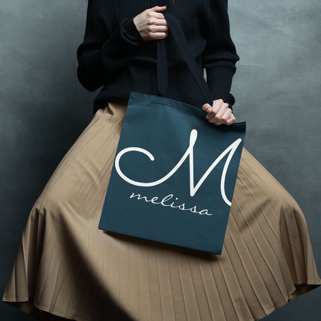 Graue, dunkelblaue Totbeutel mit ihrem Namen Tasche (Von Creator hochgeladen)
