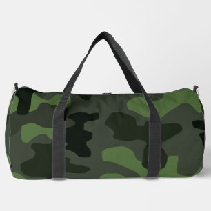Graue dunkelgrüne Tarnung Nr. 14 Duffle Bag
