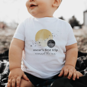 Graue erste Reise um die Sonne Kleinkind T-shirt