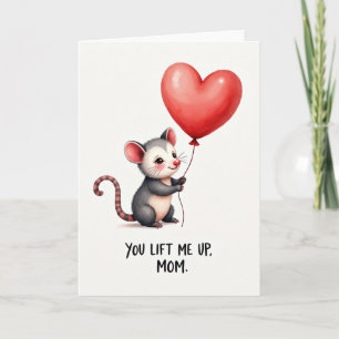 Graue Fell Mamas Tag Art Karte