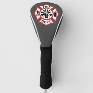 Graue Feuerwehrmann-Golf-Kopf-Abdeckung Golf Headcover