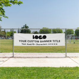 Graue Firmenmarke Outdoor 10' Long Banner