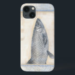 Graue Fische auf beige Hintergrund Case-Mate iPhone Hülle<br><div class="desc">Künstler-Normanne Wyatt ist begabt und für seine großen Seeleben-Kunstdrucke bekannt. In diesem klaren Bild nimmt er einen grauen Fisch in seiner natürlichsten Art gefangen. Er addierte auch einen Vintag-inspirierten blauen und beige Rahmen, um ihn einzigartiger und zeitgenössisch schauen zu lassen. Dieses Stück Grafik würde perfekt sein, jede mögliche Küche oder...</div>