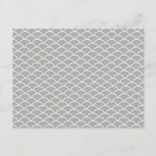 Graue Fischskala Postkarte