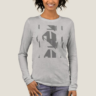 Graue Formen Vertikal im Südwesten inspiriert Abst Tri-Blend Shirt