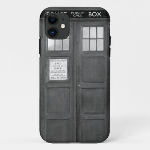 Graue Funny Phone Booth Call Box Case-Mate iPhone Hülle