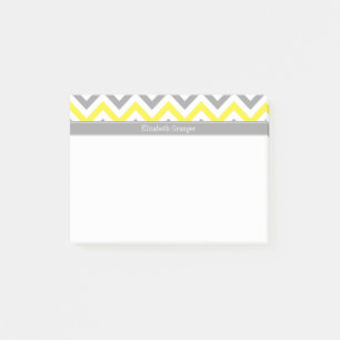 Graue gelbe dunkelgraue LG Zickzack-Graue Bezeichn Post-it Klebezettel