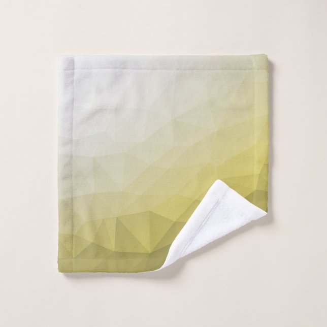 Graue gelbe ombre Mesh cool elegantes Muster Waschlappen (Waschlappen)