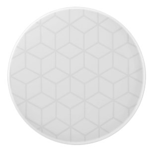 Graue geometrische Keramik Knöpfe Keramikknauf