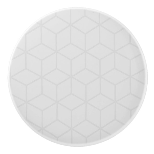 Graue geometrische Keramik Knöpfe Keramikknauf (Vorderseite)