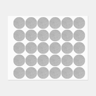 Graue geprägte Blumenoptik Etiketten