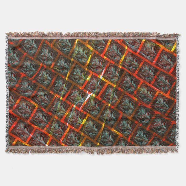 Graue "gerahmte Augen", Grätze, Quadrate oder rote Decke (Vorderseite)