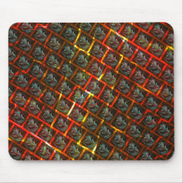 Graue "gerahmte Augen", Grätze, Quadrate oder rote Mousepad