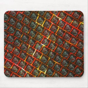 Graue "gerahmte Augen", Grätze, Quadrate oder rote Mousepad