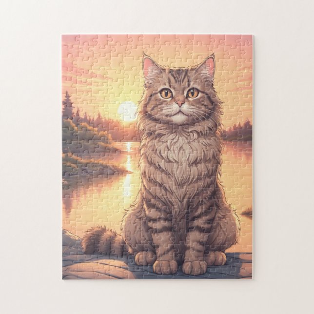 Graue getigerte Katze (Vertikal)