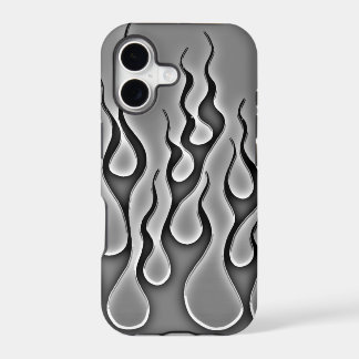 Graue Ghost Flames Handyhülle