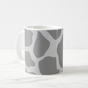 Graue Giraffe Muster Keuchkissen Kaffeetasse