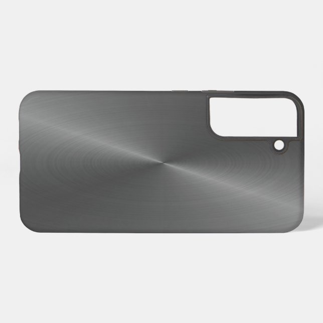 Graue glänzende Imitat Samsung Galaxy Gehäuse Samsung Galaxy Hülle (Rückseite (Horizontal))