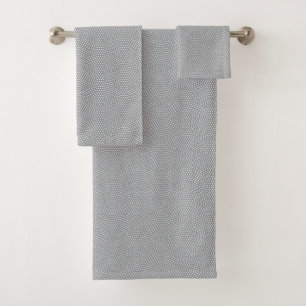 Graue gleiche Komon (Haihaut) Badhandtuch Set