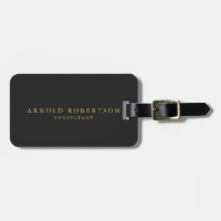 Graue goldfarbige Berufliche Add Name-Adresse
