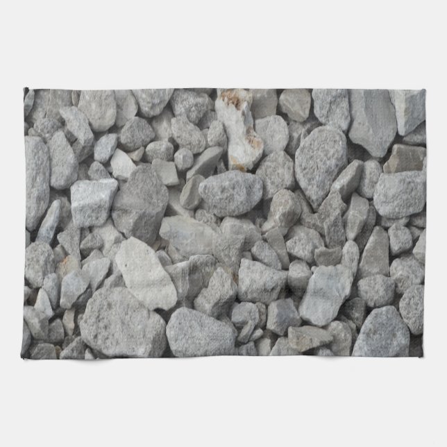Graue Granit-Kiesel Geschirrtuch (Horizontal)