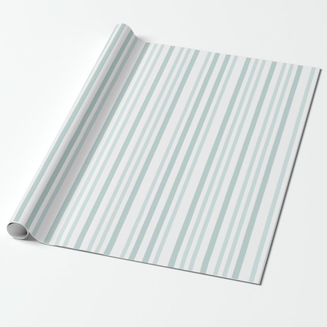 Graue graue Streifen auf weißer Linie Geschenkpapier (Ungerollt)