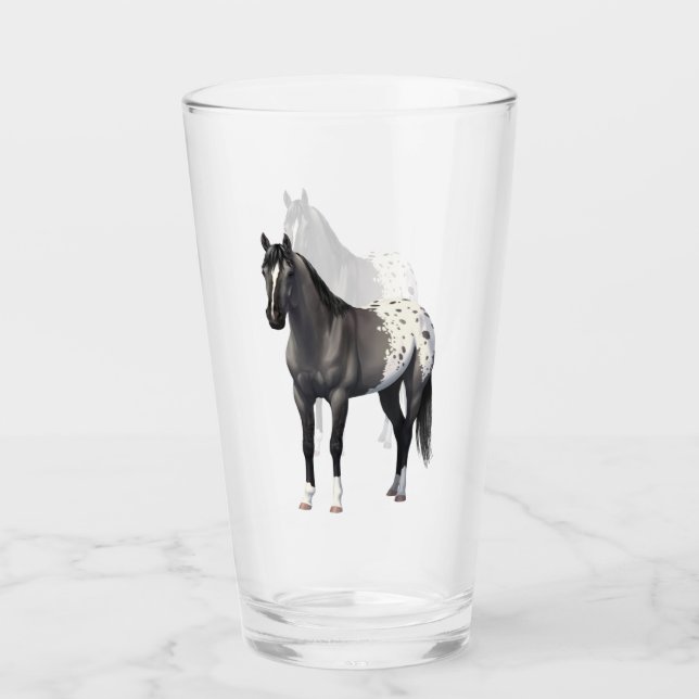 Graue Grulla Appaloosa Vierter Stallion Glas (Vorderseite)
