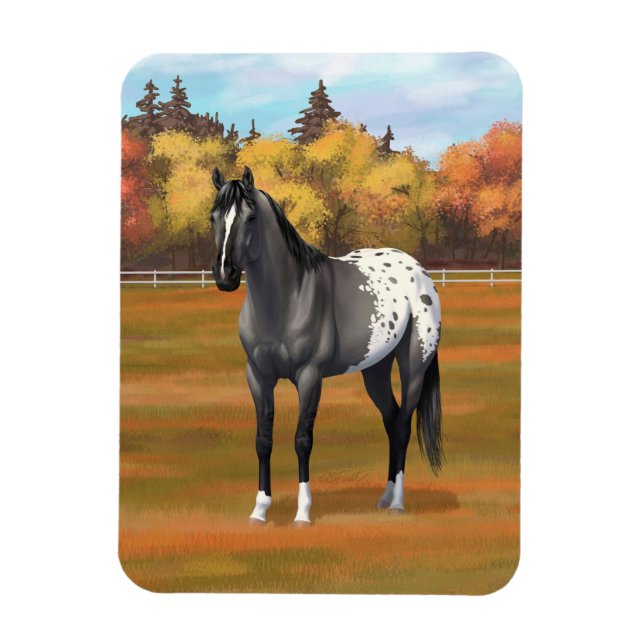 Graue Grulla Appaloosa Vierter Stallion Magnet (Vertikal)