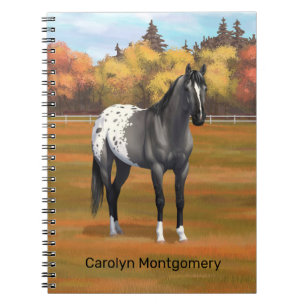 Graue Grulla Appaloosa Vierter Stallion Notizblock
