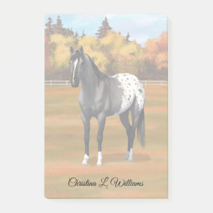 Graue Grulla Appaloosa Vierter Stallion Post-it Klebezettel