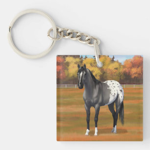 Graue Grulla Appaloosa Vierter Stallion Schlüsselanhänger