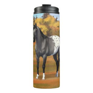 Graue Grulla Appaloosa Vierter Stallion Thermosbecher