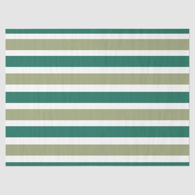 Graue grüne Streifen Seidenpapier (Vorderseite)