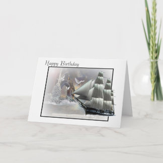 Graue Hafen-Geburtstagskarte Karte