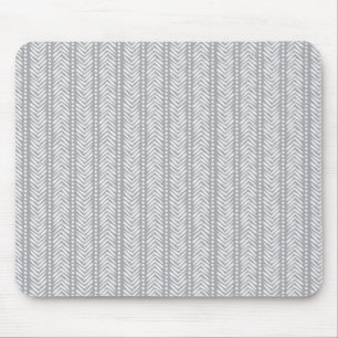 Graue Hand gezeichnetes Zickzack Muster Mousepad
