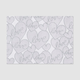 Graue Herz Liebe Hochzeit Elegant Seidenpapier