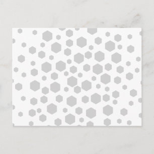 Graue Hexagons. Postkarte