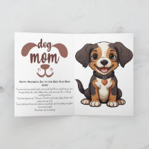 Graue Hundemutter Muttertagskarte